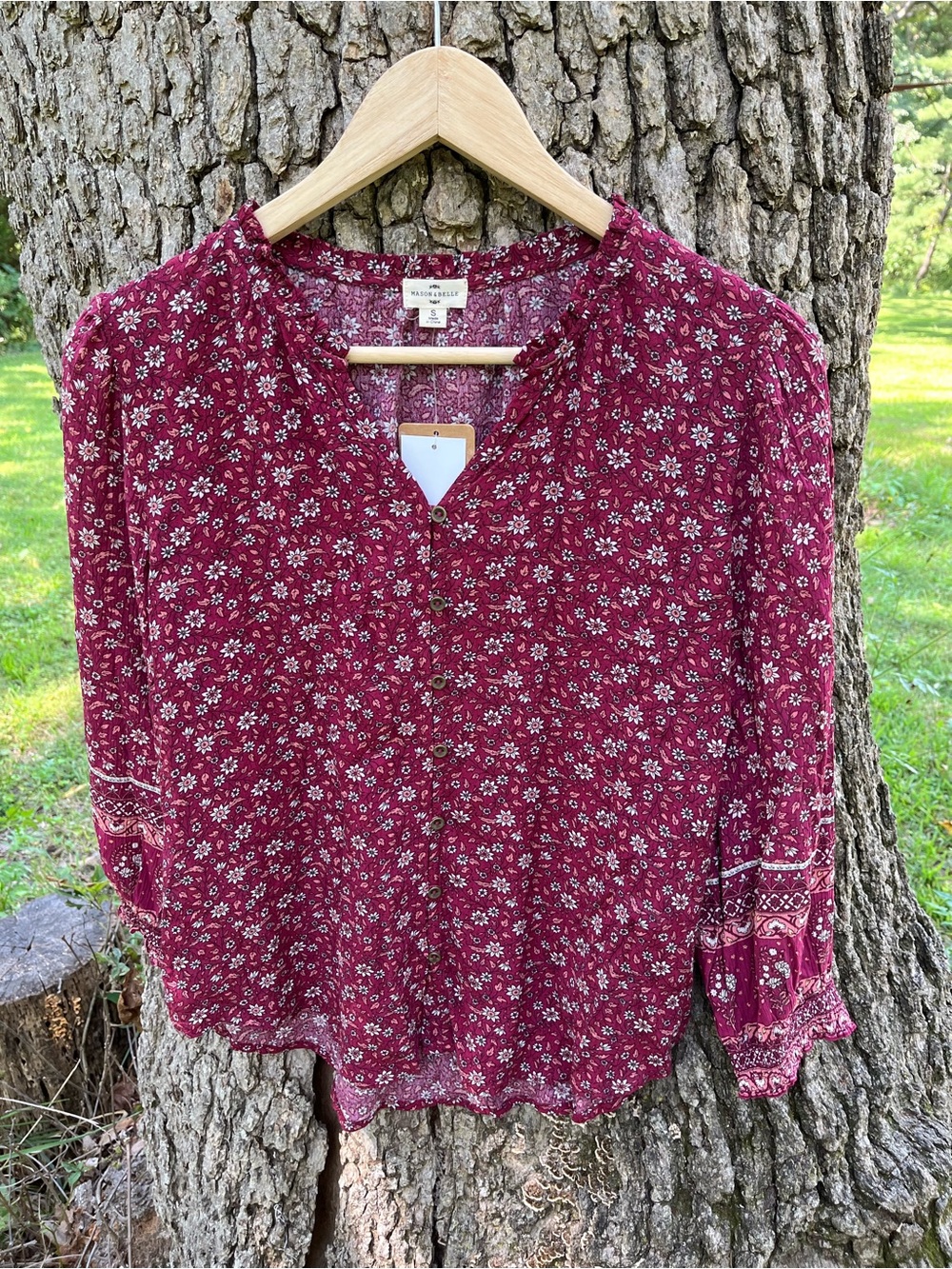 ⭐️NWT Mason & Belle Boho Blouse in size S
